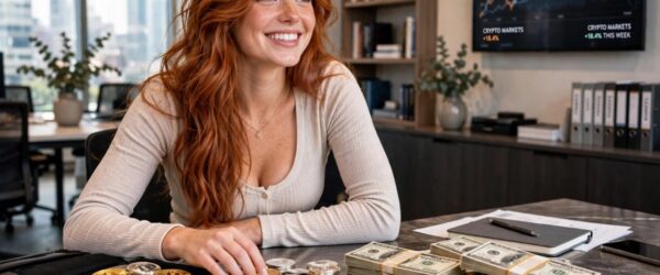 Cash and cryptocurrency symbols representing Noah’s crypto-backed loan pitch