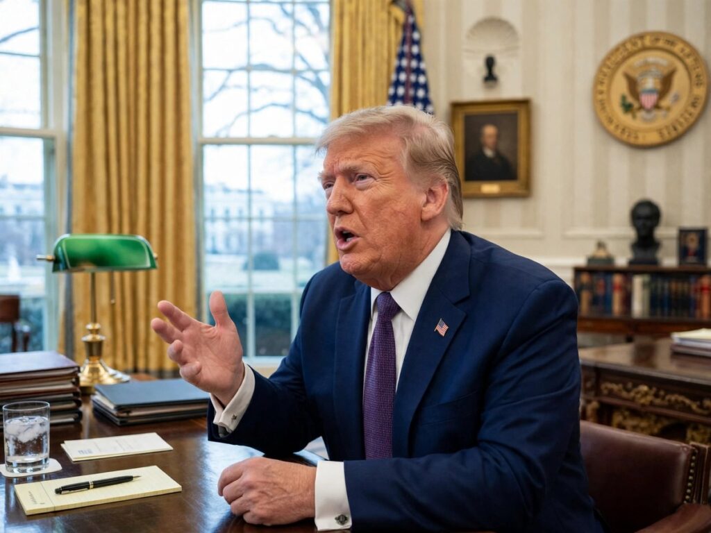 President Donald Trump discusses proposed $5,000 checks for adult American citizens