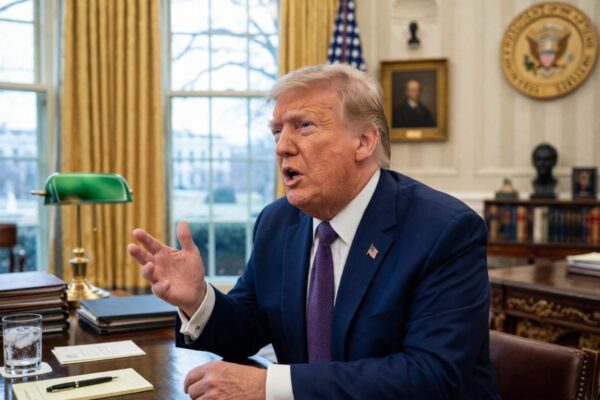President Donald Trump discusses proposed $5,000 checks for adult American citizens