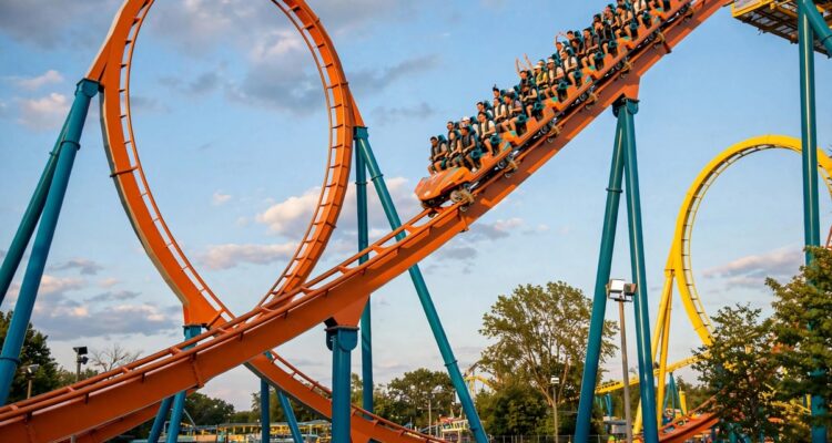 Goliath roller coaster at Six Flags Over Georgia