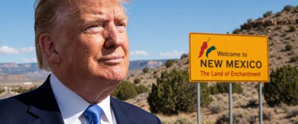 President Donald Trump proposing that New Mexico be renamed New America