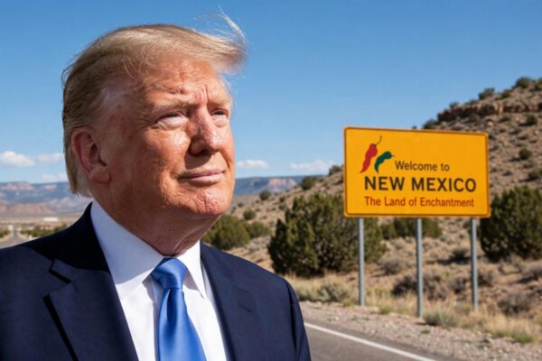 President Donald Trump proposing that New Mexico be renamed New America