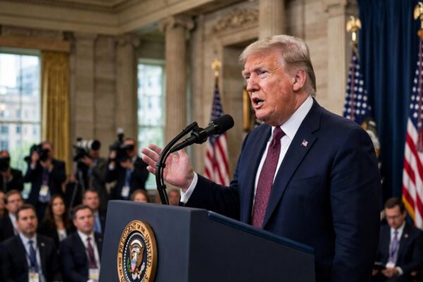 President Trump discussing a more than $400 million midterm campaign effort